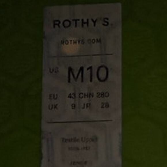 ROTHY'S **RETIRED COLOR** Men's RS01 Washable Sneaker EU43/US10 Tan/Beige Preppy - Picture 7 of 7